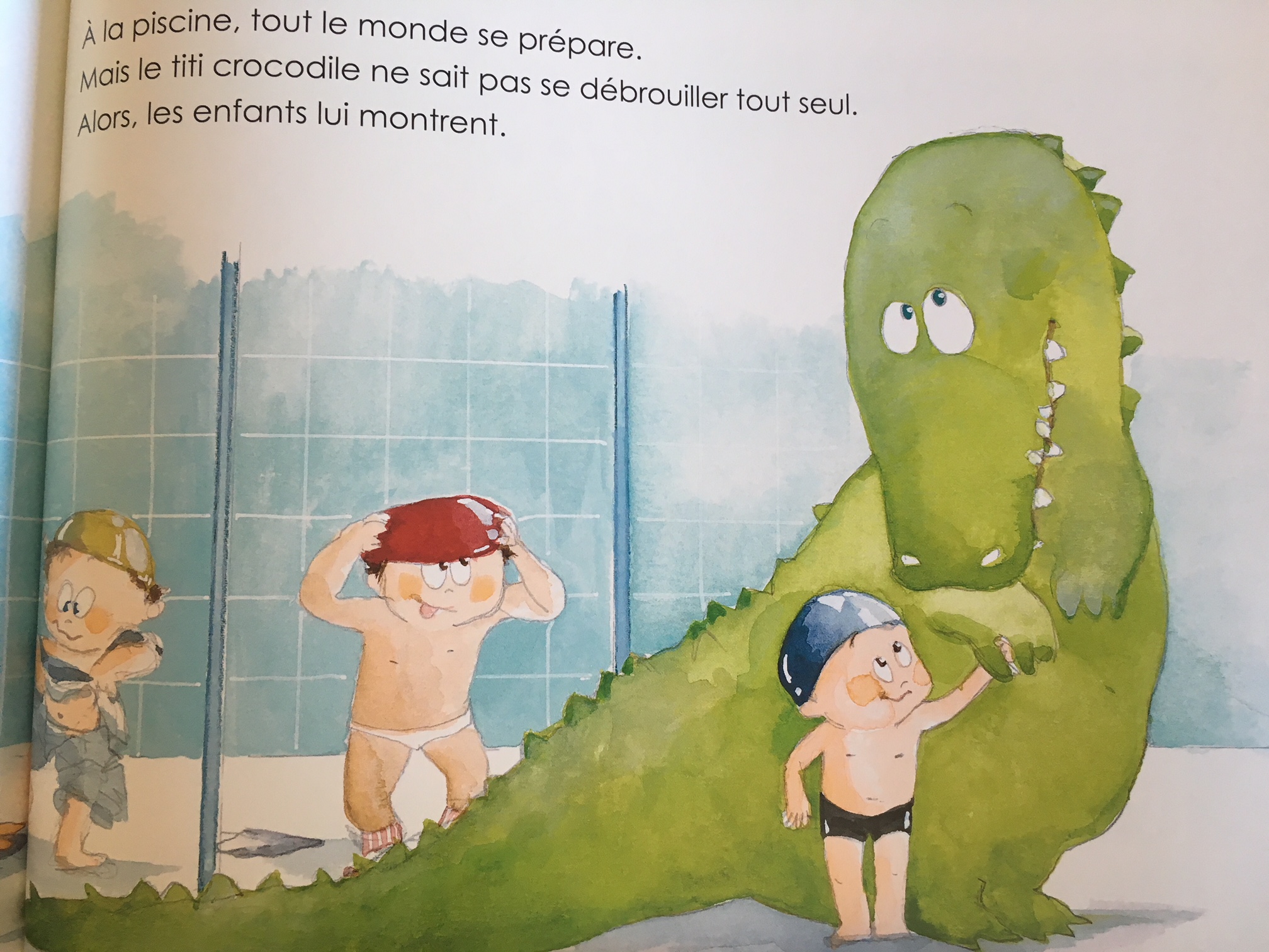 Le crocodile de l'école apprendre, ça fait grandir (même un crocodile)