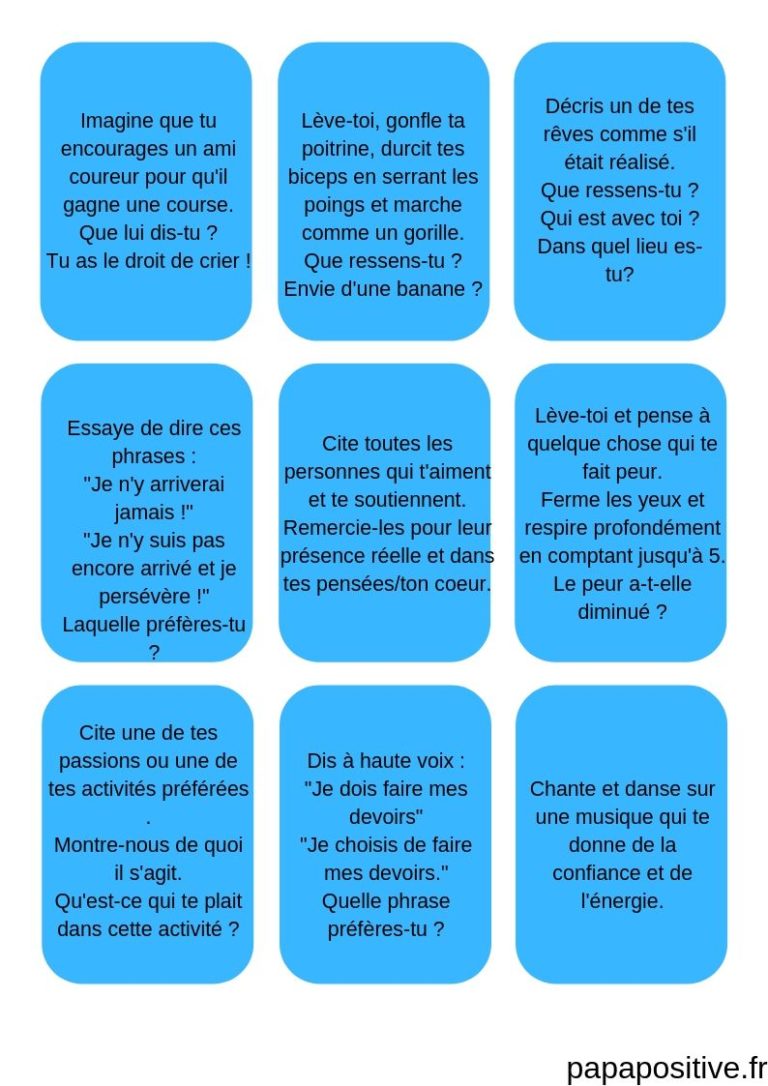 J Ai Confiance Un Jeu Pour D Velopper La Confiance En Soi Des