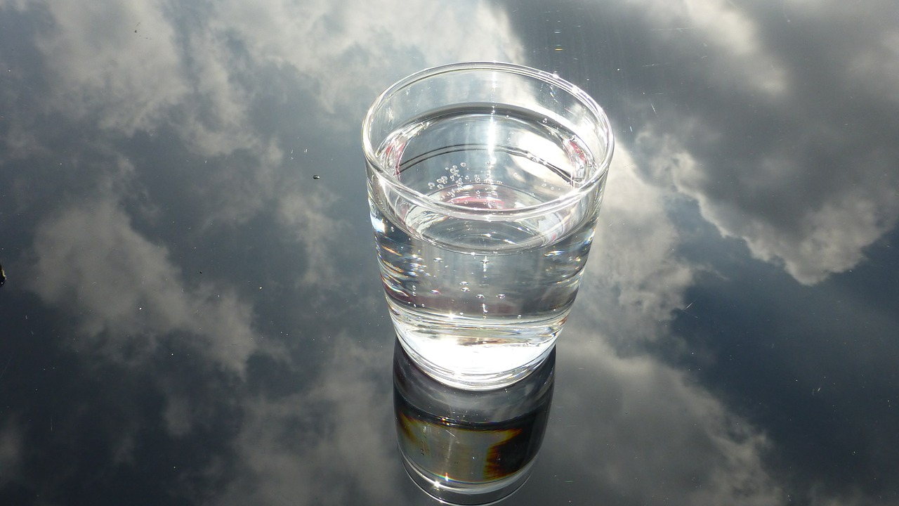 verre d'eau anti-stress