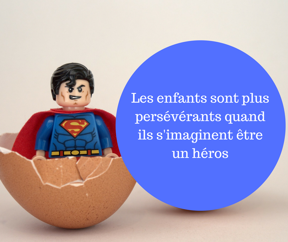 Les Enfants Sont Plus Perseverants Quand Ils S Imaginent Etre Un Heros Papa Positive