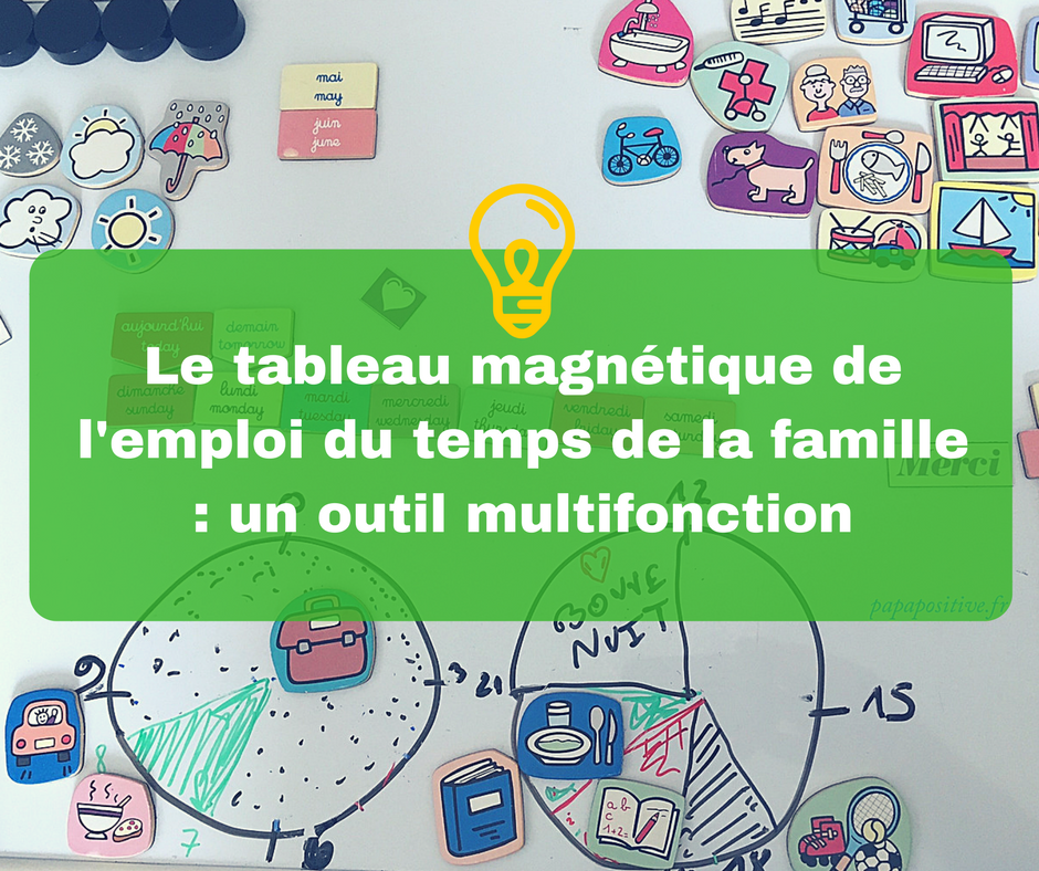 Tableau Magnétique Effaçable Pour Famille - Planificateur De Tâches Ménagères Et Routines (30x23 Cm)