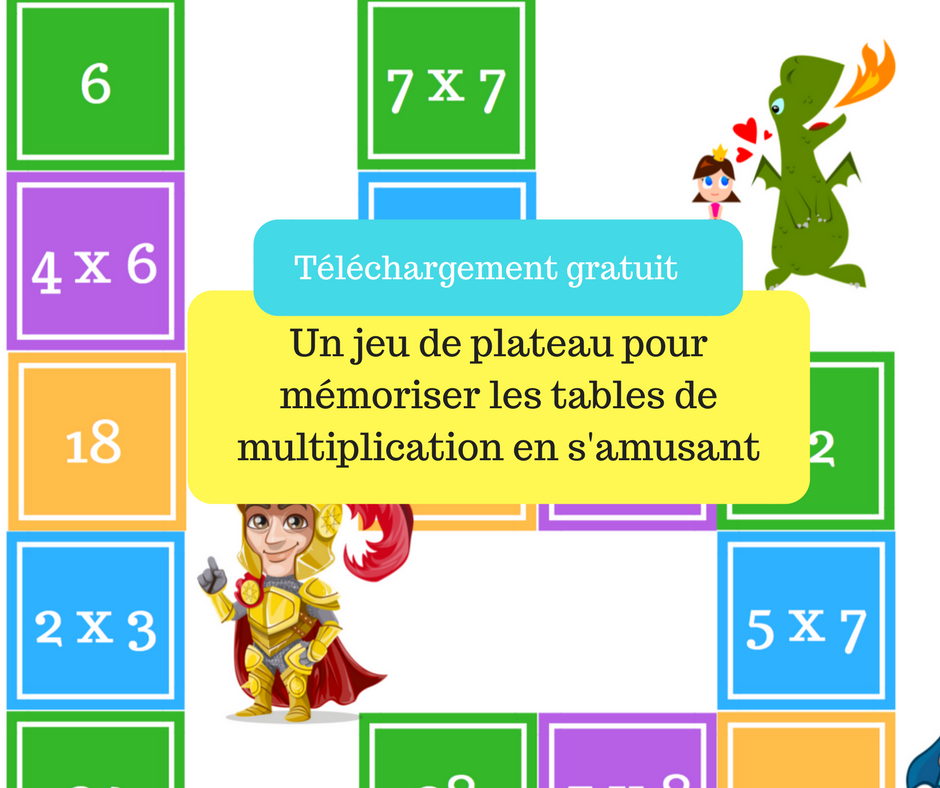 Le jeu de plateau fantastique pour apprendre les tables de multiplication -  Papa positive !