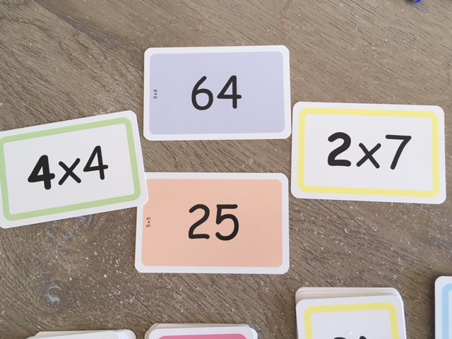 Cartes pour apprendre les tables de multiplication - Charivari à l'école