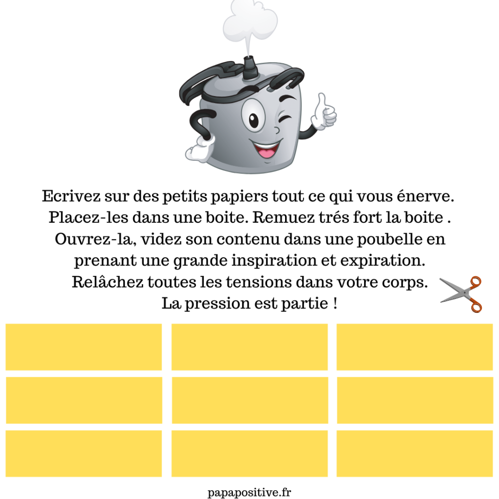 Outil : La cocotte-minute de la colère - Papa positive