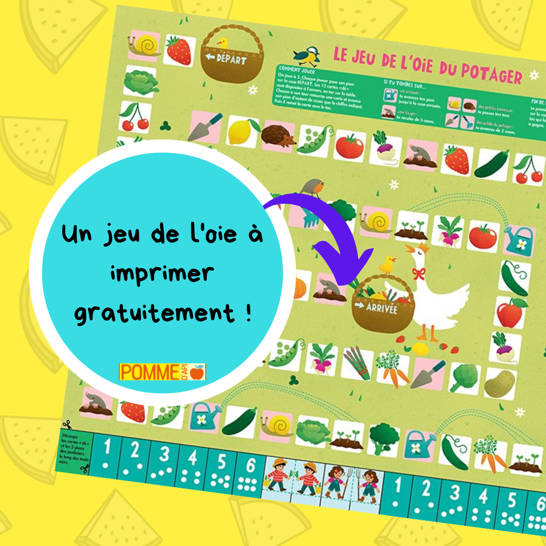 Un jeu de l'oie du potager à imprimer gratuitement ! - Papa positive