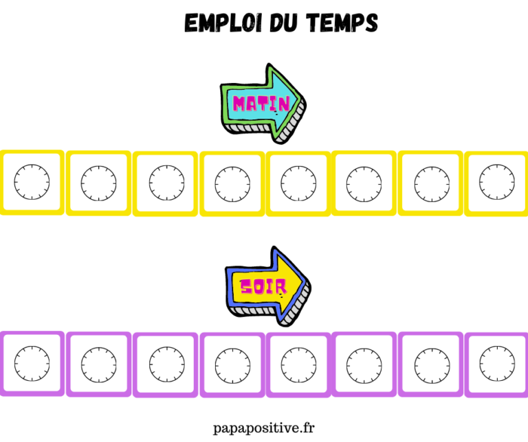 L emploi Du Temps Visuel De La Journ e pour Aider Les Enfants Gagner 