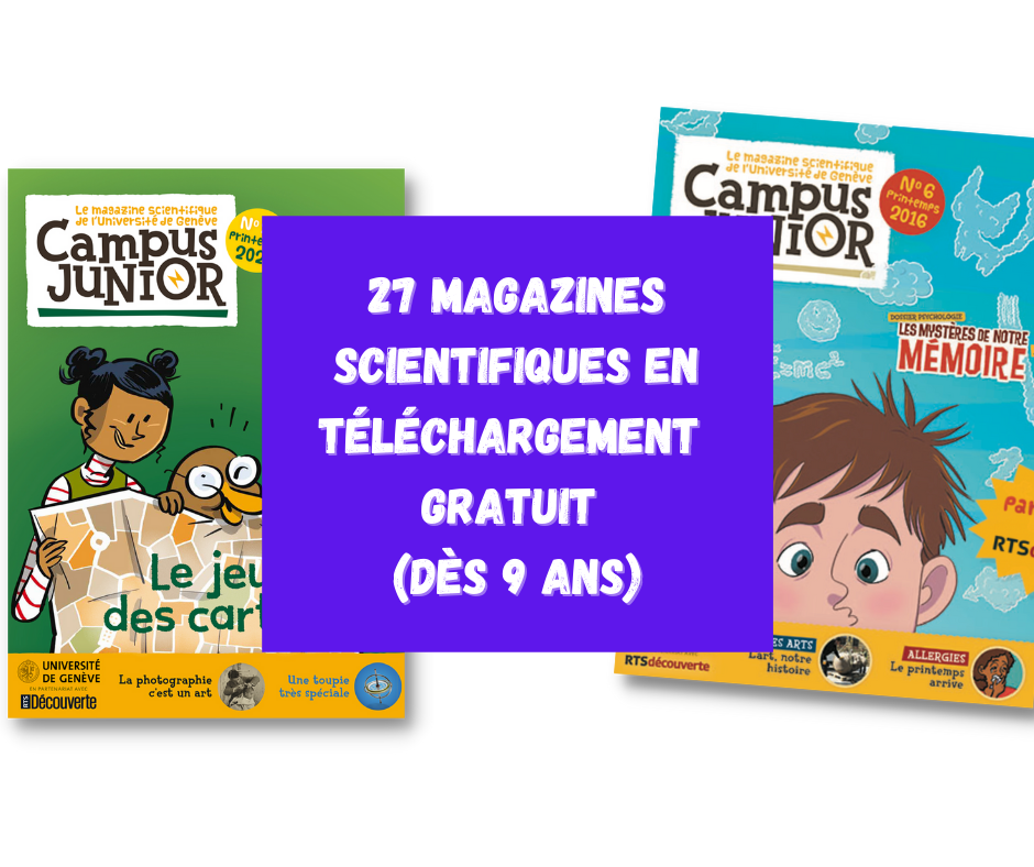 27 magazines scientifiques et culturels pour les enfants et