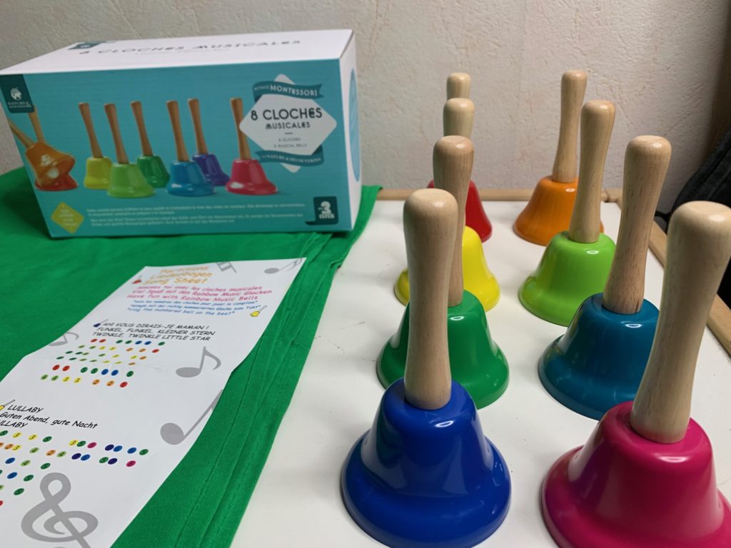 Test des cloches musicales Montessori 
