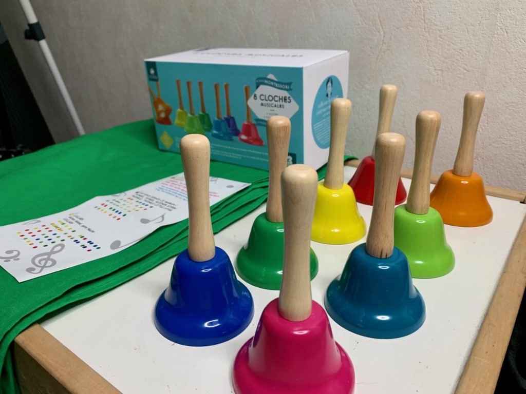 8 cloches musicales Activité Montessori